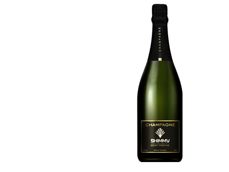 SHIMMY Saffron Champagne Flasche